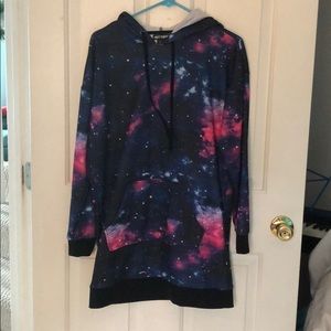 Galaxy Sweatshirt Dress